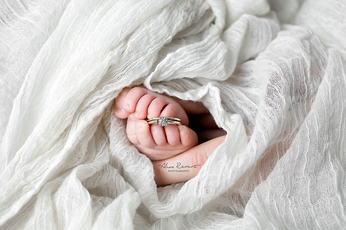 Sentimental-Newborn-Photography-Incorporating-Wedding-Dress-and-Heirloom-Ring