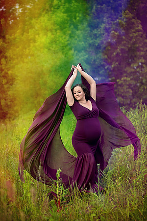 Chicago Outdoor Family Maternity Photographer Alina Renert - Anna -37.Rainbow