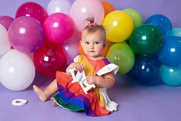 Chicago Baby Milestone Rainbow Session with Alina Renert Photography - Ophelia-1